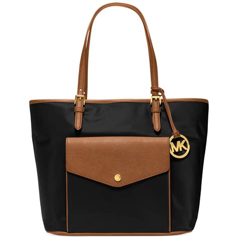 tote michael kors purses|Michael Kors black nylon tote.